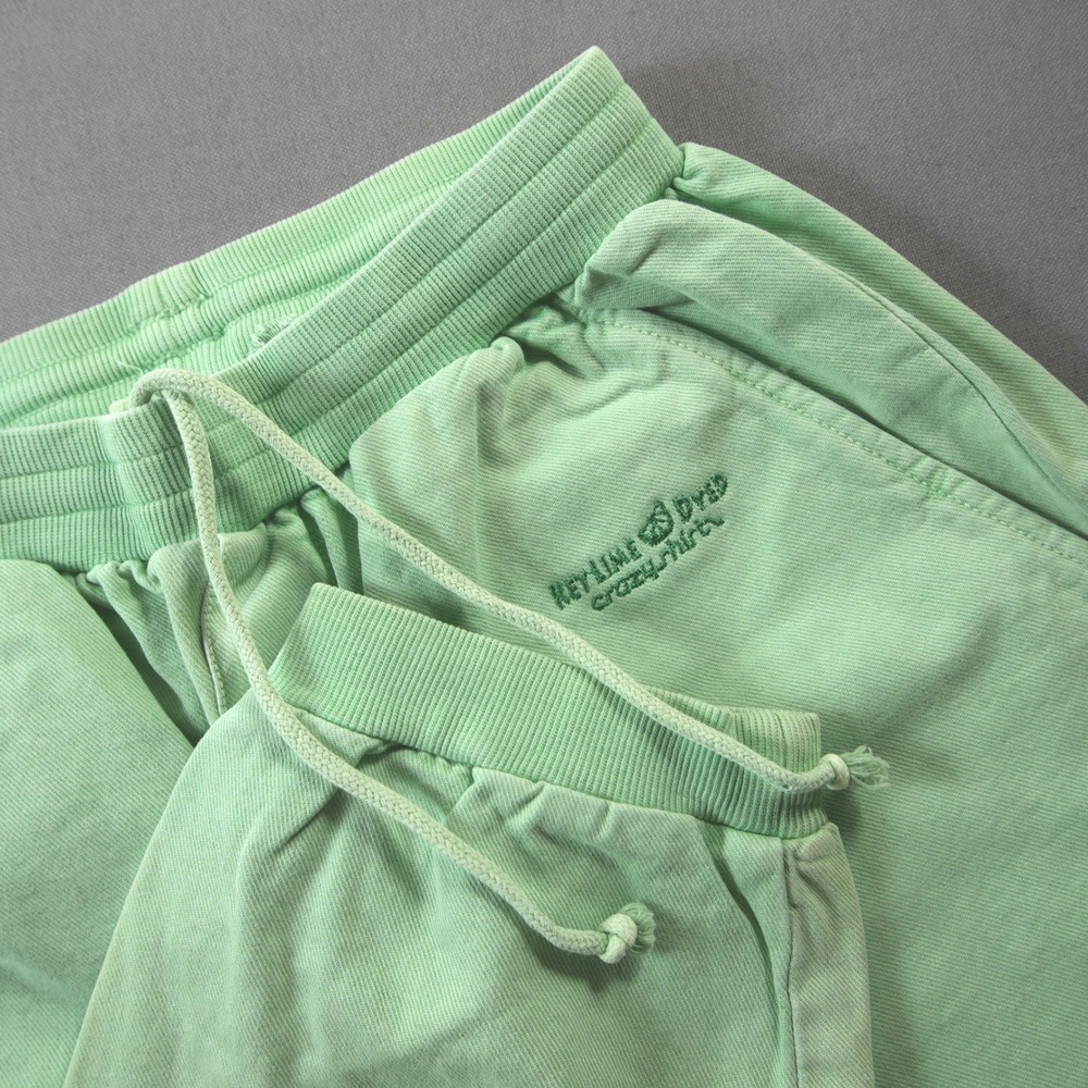 Crazy Shirts Key Lime Dyed Drawstring Men Sweatpants S Hawaii Green Surf Skate